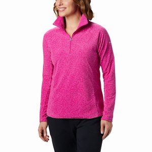 Columbia Glacial™ IV Print Half Zip Pullover Dam Rosa (KFAPX0876)